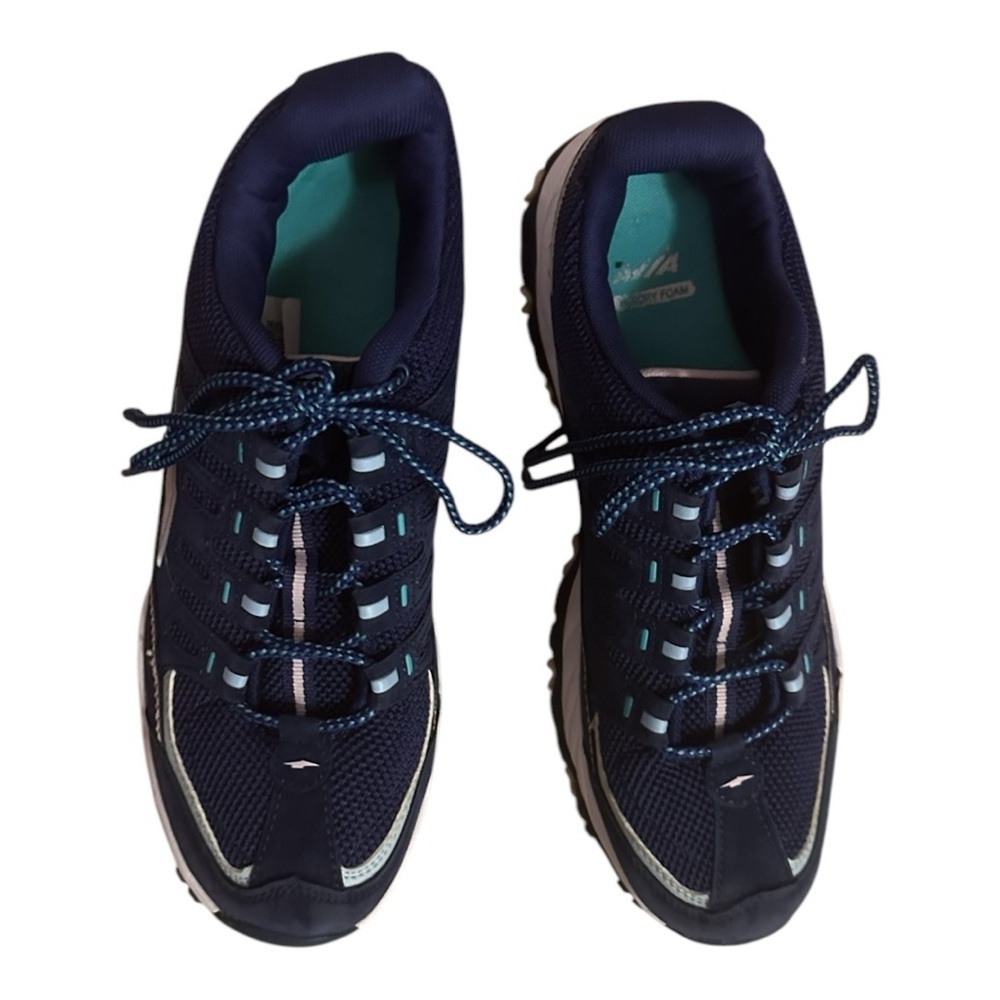 AVIA Memory Foam Women's Blue & White &Light Green  Athletic Sneaker Size 11 - Picture 7 of 9